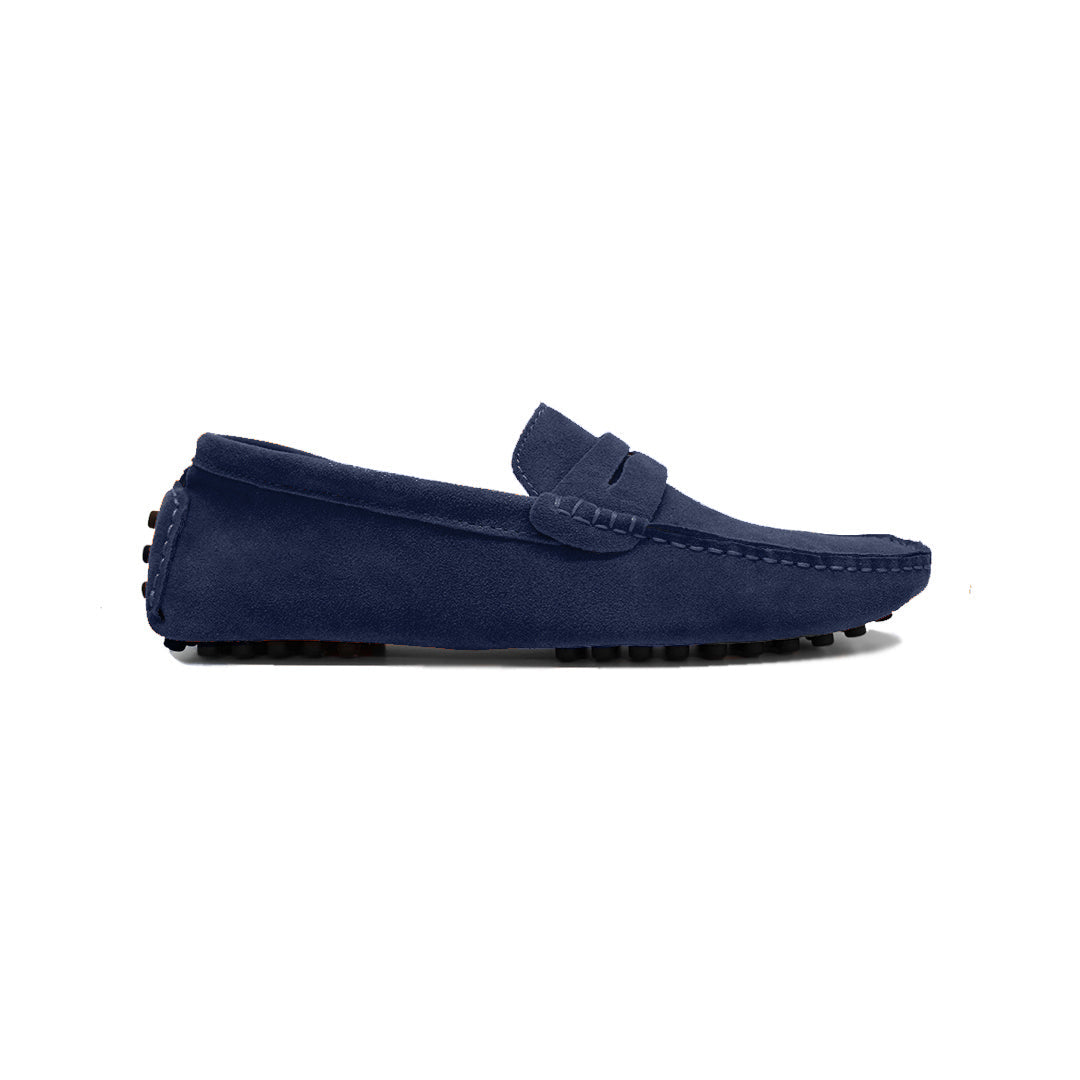 Lord London Penny Driving Loafers - Deepsea Blue