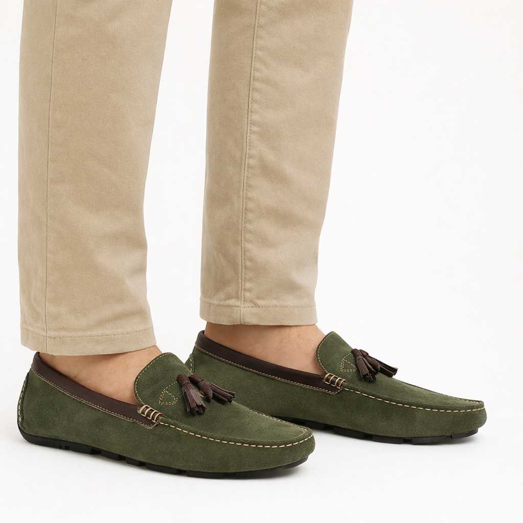 Heritage Driving Loafers - British Racing Green