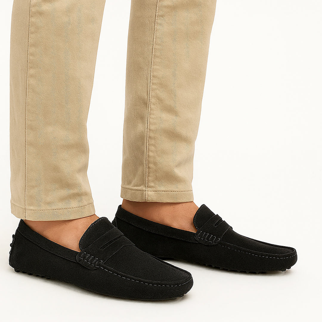 Lord London Penny Loafer - Black