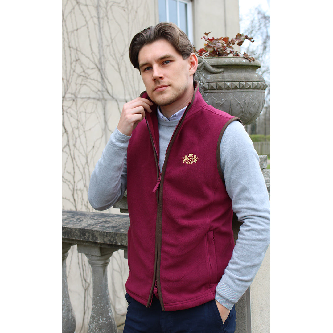 Country Club Gilet - Wine Red
