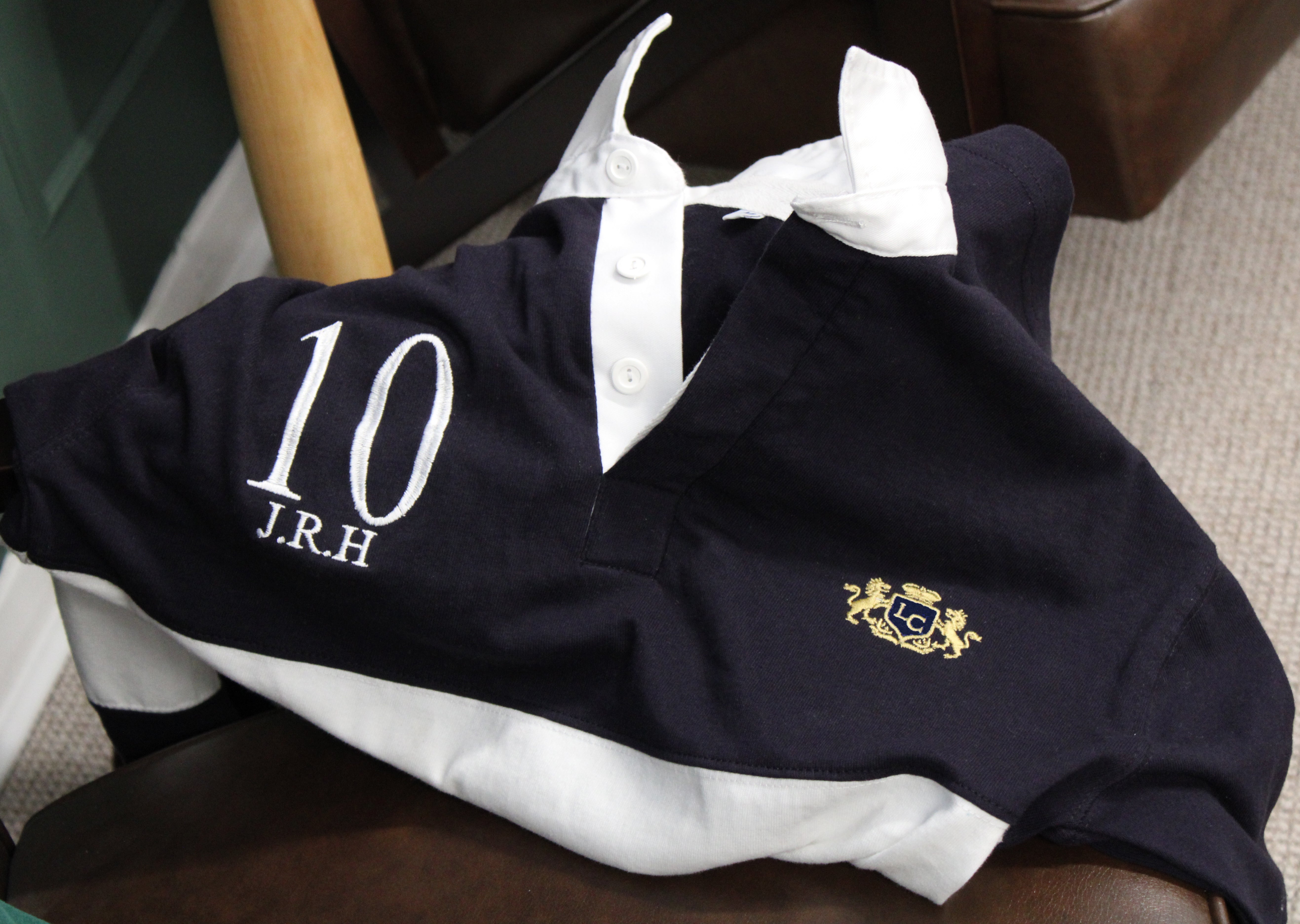 personalised rugby shirt