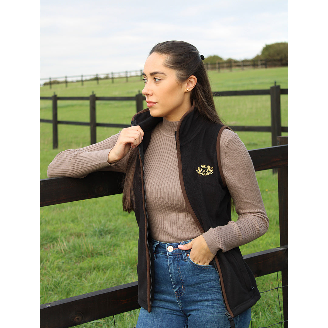 Ladies Country Club Gilet - Black