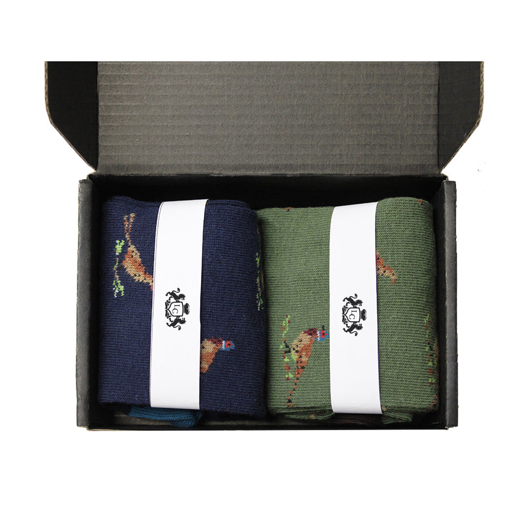 Pheasant Socks Gift Box Duo