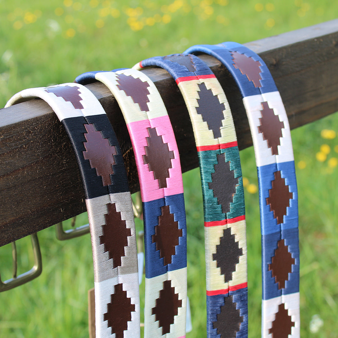 Polo Belt - Black/White/Taupe