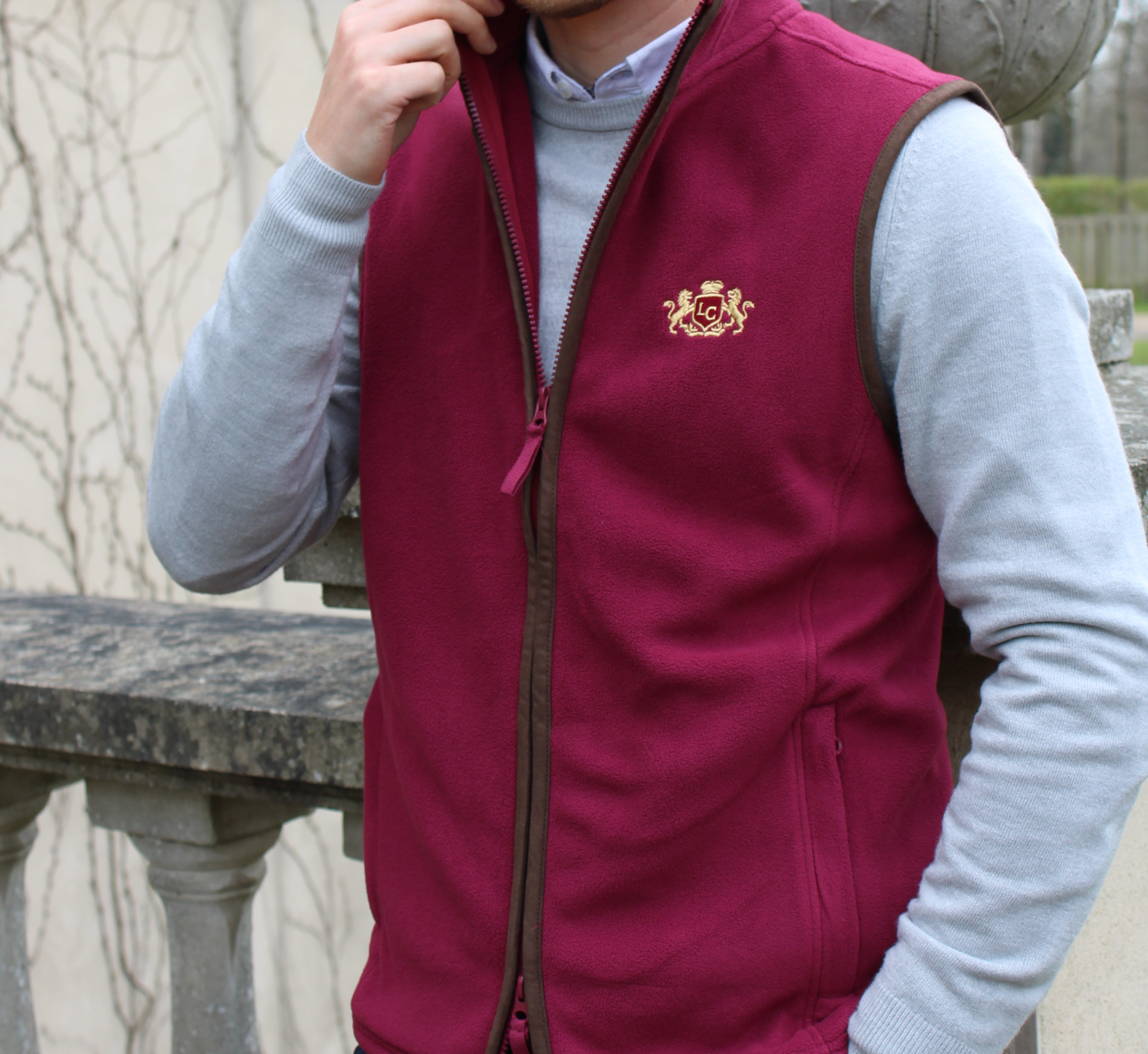 Country Club Gilet - Wine Red
