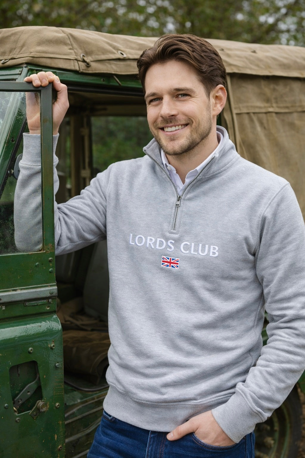 Heritage Quarter Zip - Grey