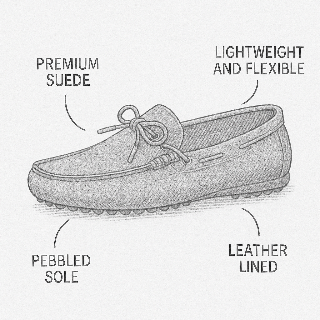 Lord London Driving Loafers - Deepsea Blue