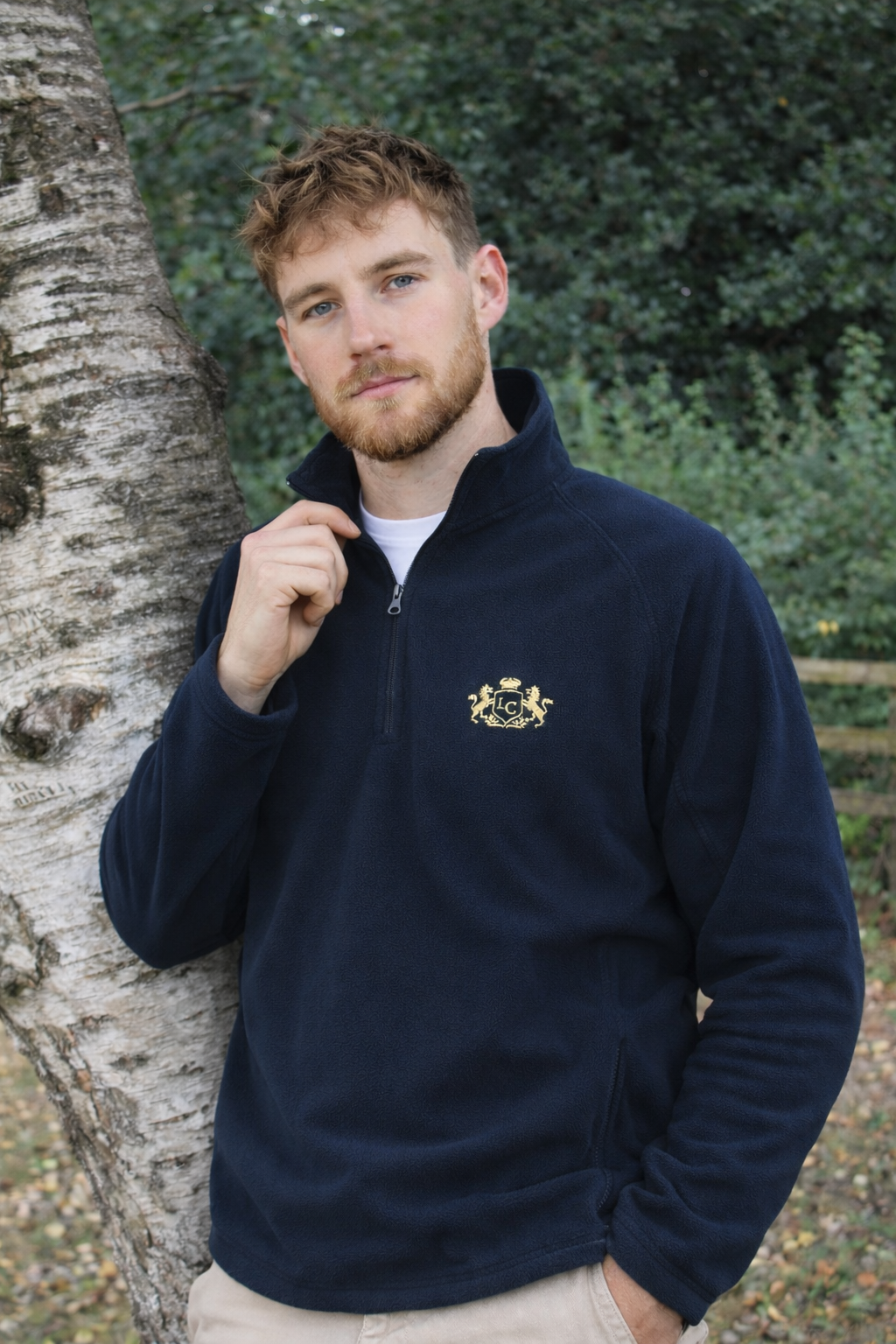 Quarter Zip Field Fleece - Navy