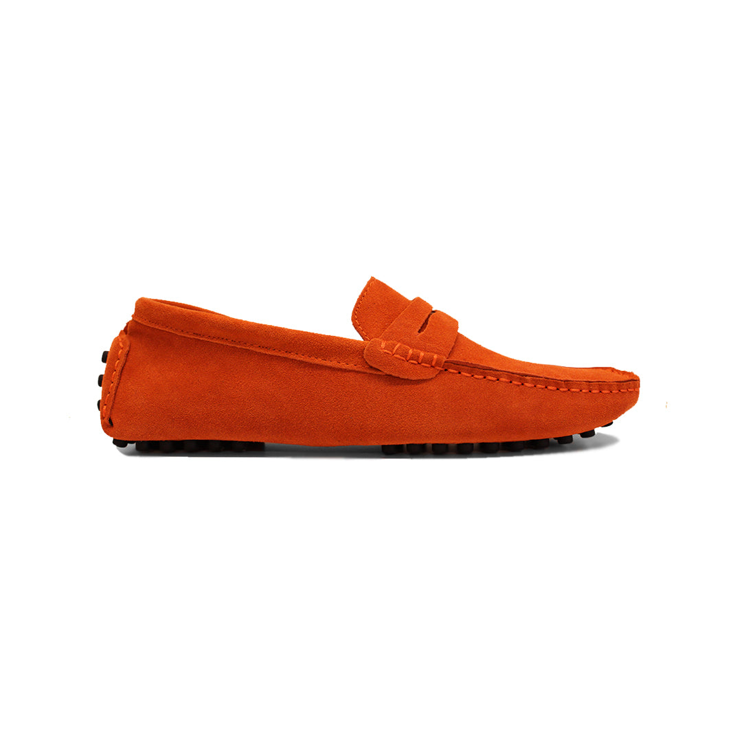 Lord London Penny Loafers - Tiger Orange