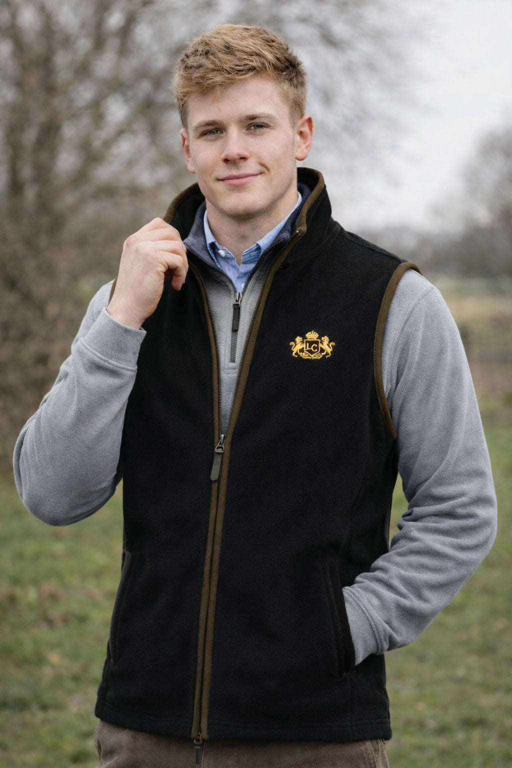 Country Club Gilet -  Black