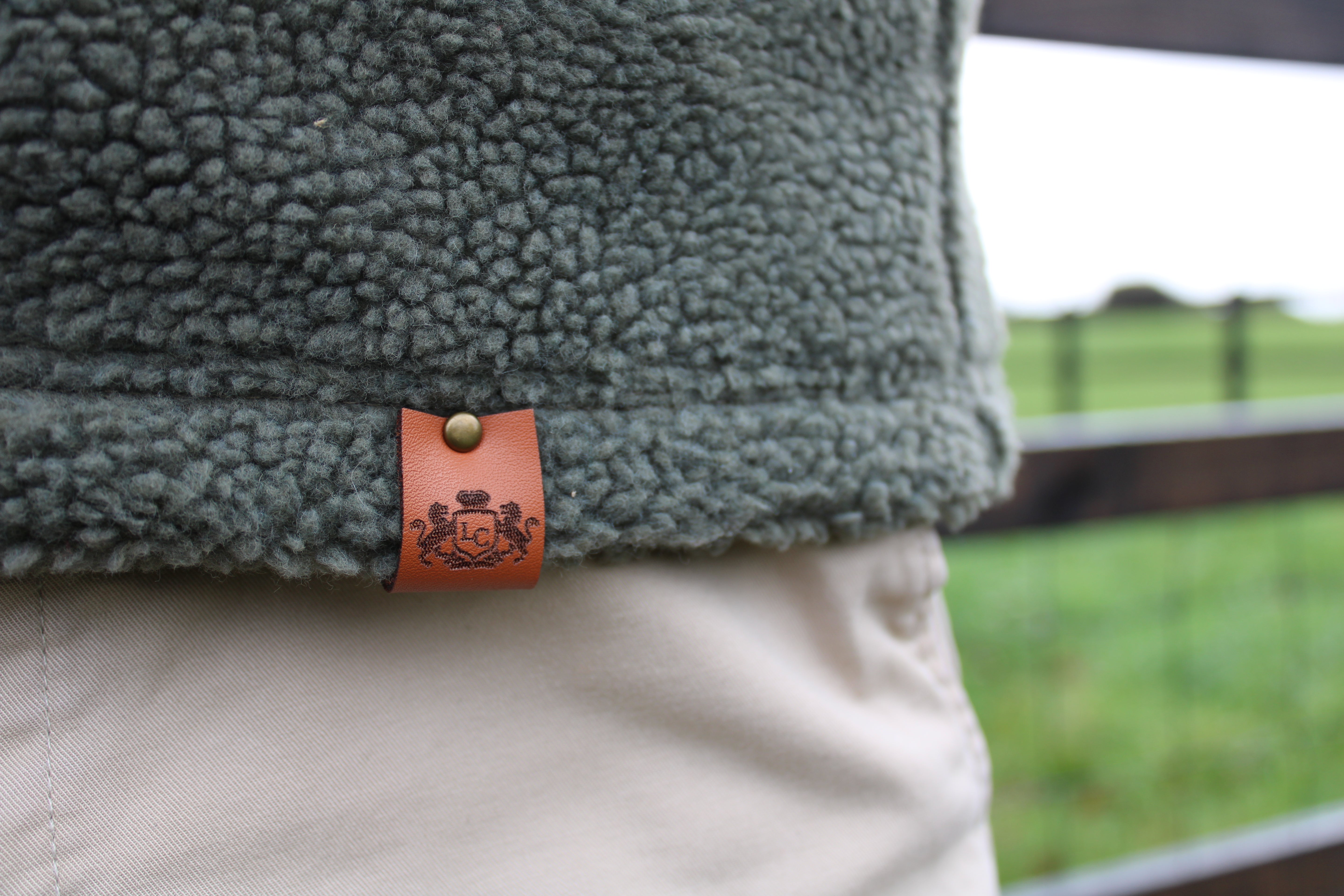 Sherpa Gilet - Olive Green