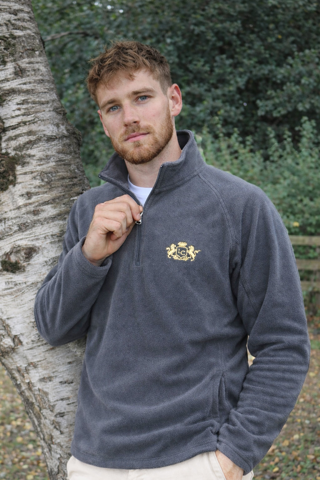 Quarter Zip Field Fleece - Steel Grey